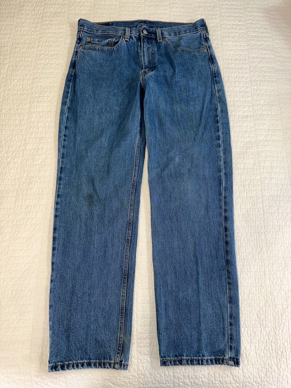 Levi's 550 34 x 32 Men's Straight-Leg Jeans in Blue Denim 100% cotton